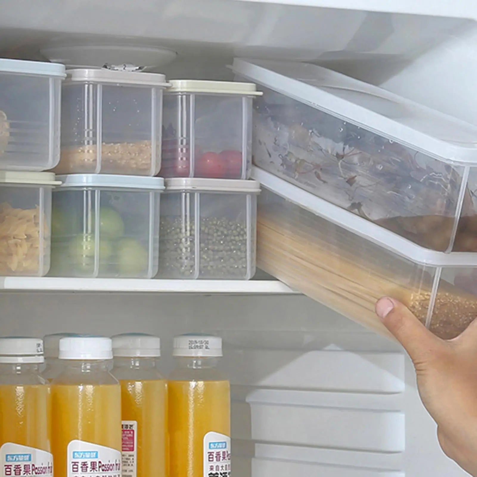 Pasta Container Rectangular Clear Spaghetti Container Organizer Stackable Spaghetti Container Airtight Containers Pasta Storage Oasis Select