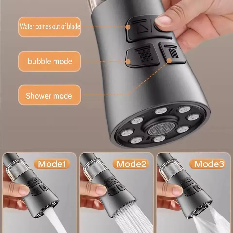 360° Rotate Kitchen Faucet Extender With Filter Function Universal Aerator Splash Filter Washbasin Faucet Bubbler Nozzle Aerator Oasis Select
