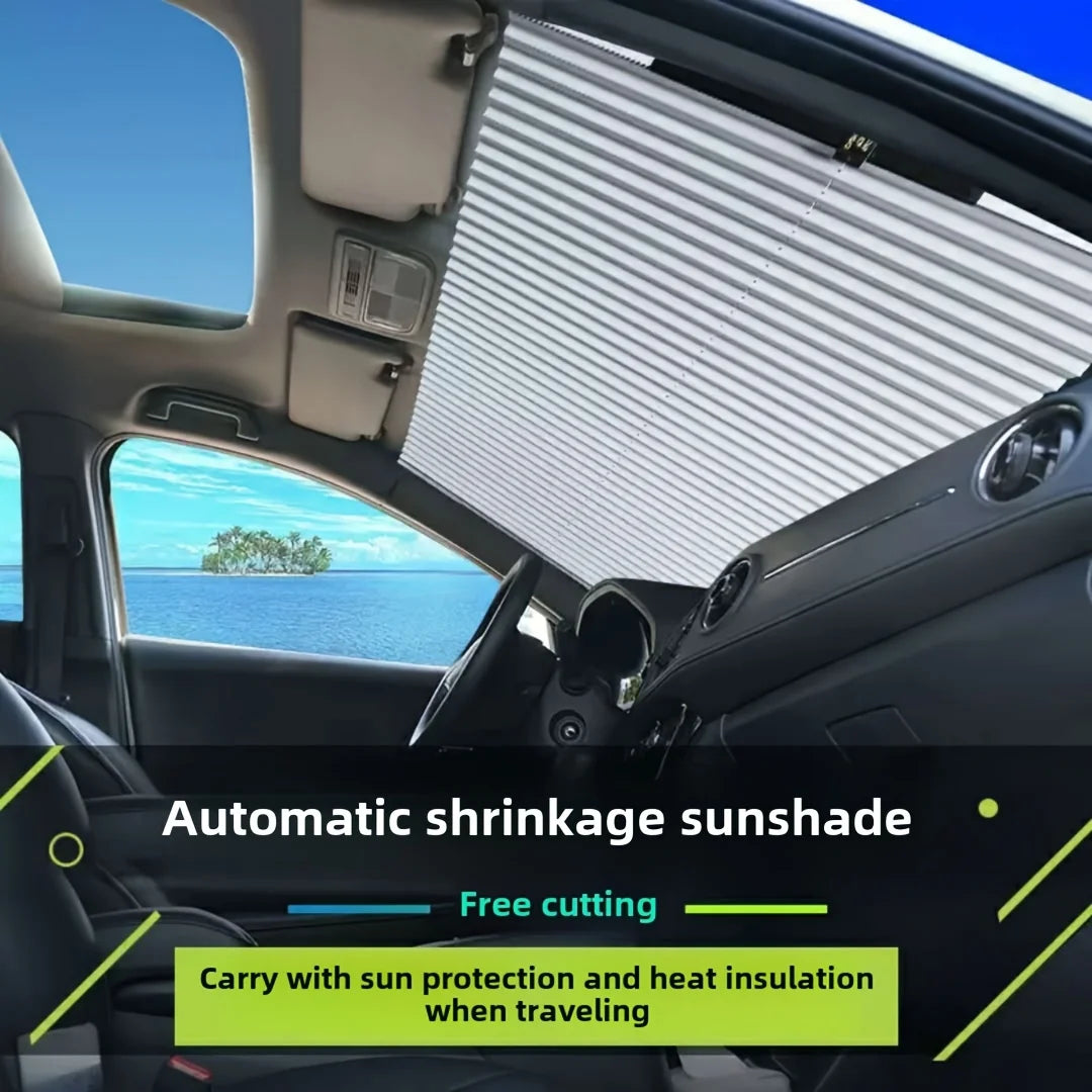 Universal Car Window Sunshade – UV Blocking Sun Visor Curtain