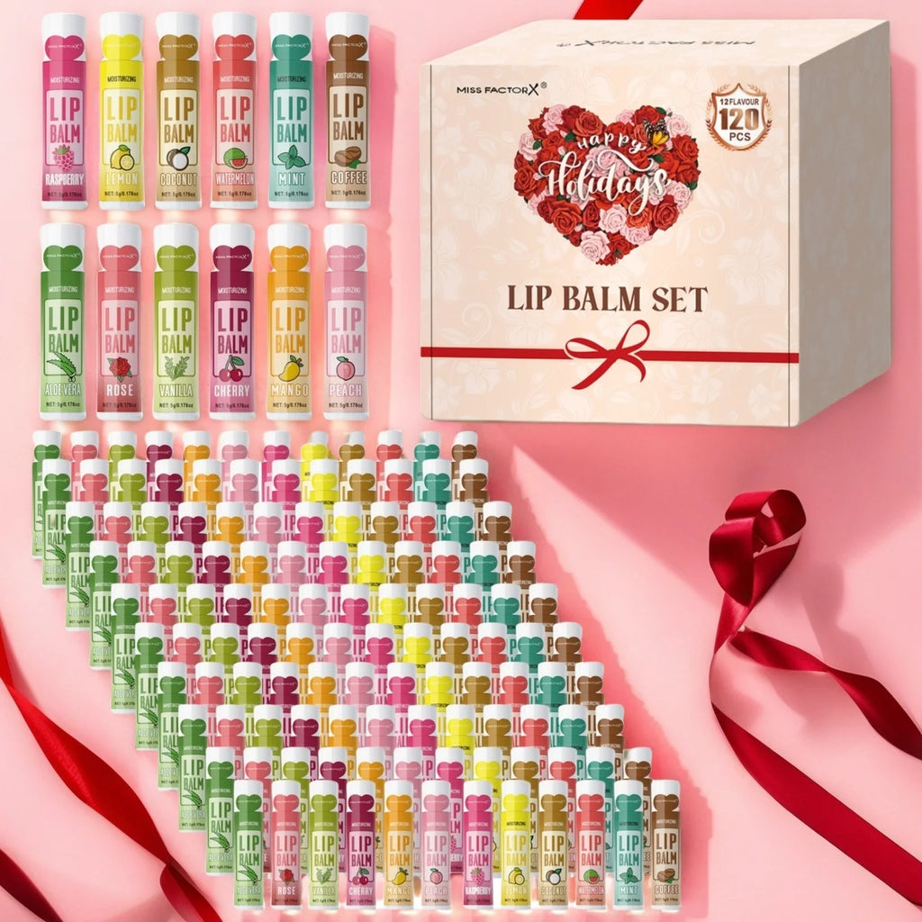 120pcs holiday gift box lipstick set moisturizing moisturizing and shiny Valentine's Day gift, luxury gift for women, and gift f Oasis Select