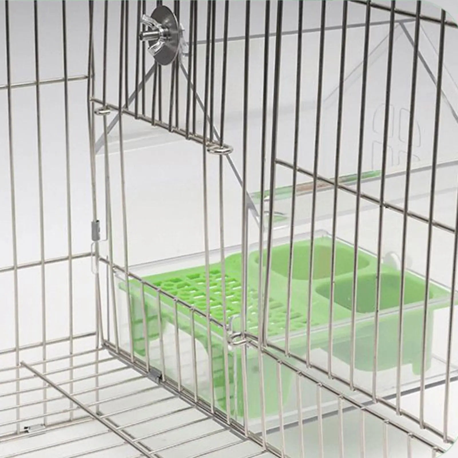 Bird Feeder House Parrot Feeder Water and Food Dispenser Bathing Tub for Pet Lover Hummingbird Finch Watching in Garden Balcony Oasis Select
