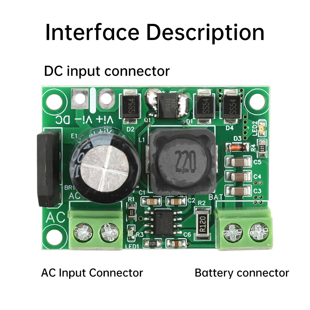 12V Battery Charging Module CN3768 Module Three-Stage Charging Constant Current Charging AC 12-20V/DC 15-30V Oasis Select
