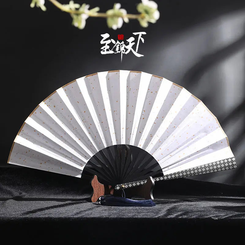 Lightning 10-inch Alloy Metal Fan Chinese Wind Self-defense Kung Fu Fan Classical Silk Cloth Folding Fan Oasis Select D 10 Inches