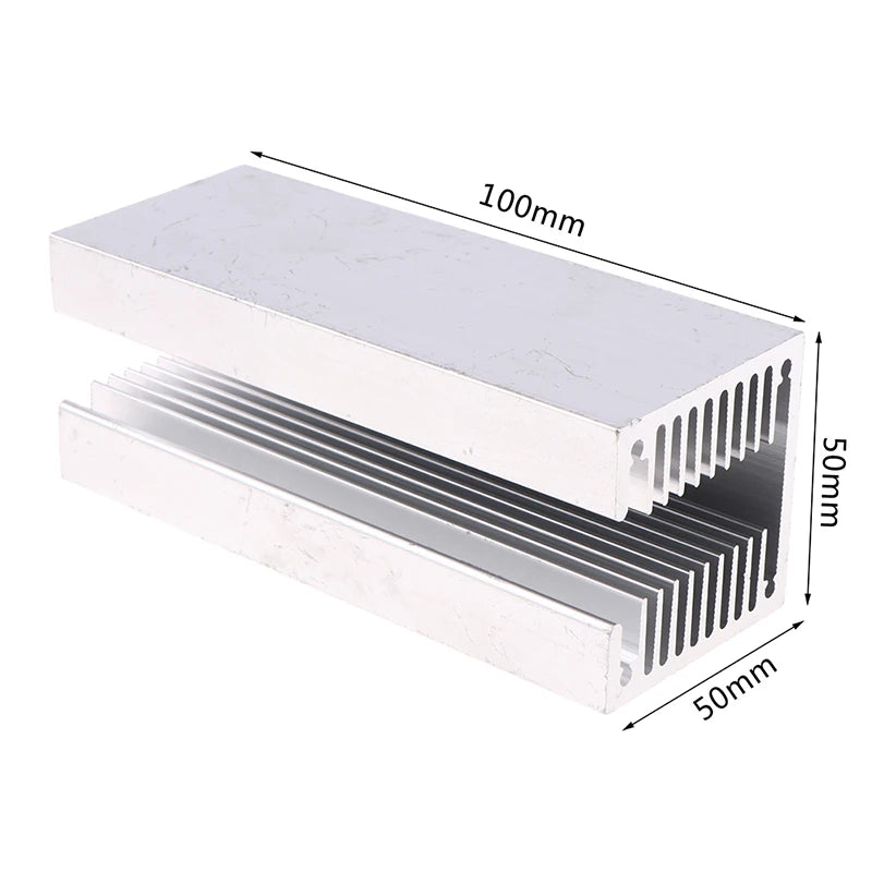 Hot Sale U-slot Triode High Power Aluminum Heatsink 40/50MM Heat Sink CPU Power Radiator Oasis Select 50x50x100mm