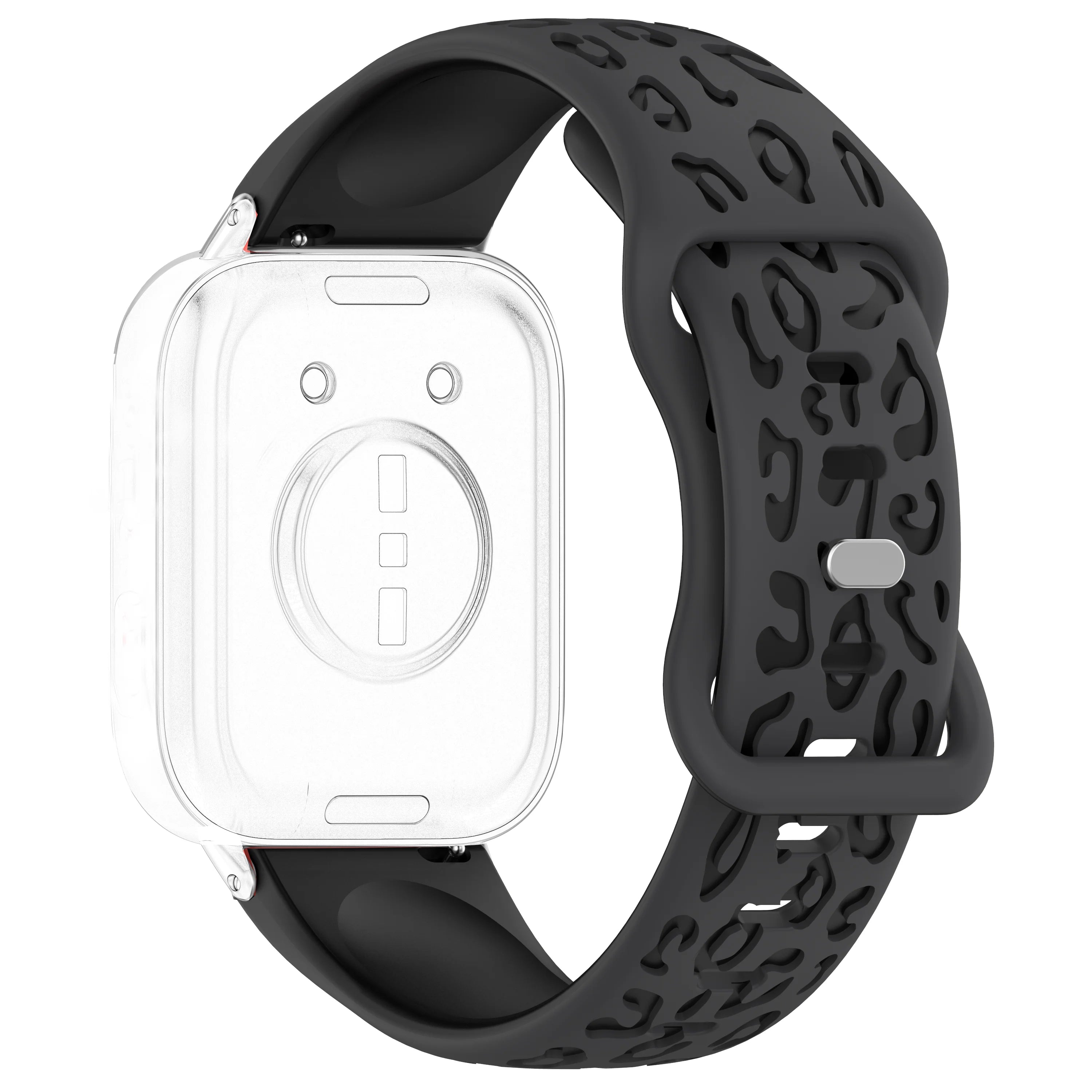 Silicone Leopard Watch Band 18/20/22mm – Amazfit, Samsung, Huawei Silicone Watch Band Oasis Select Grey white Black 18mm