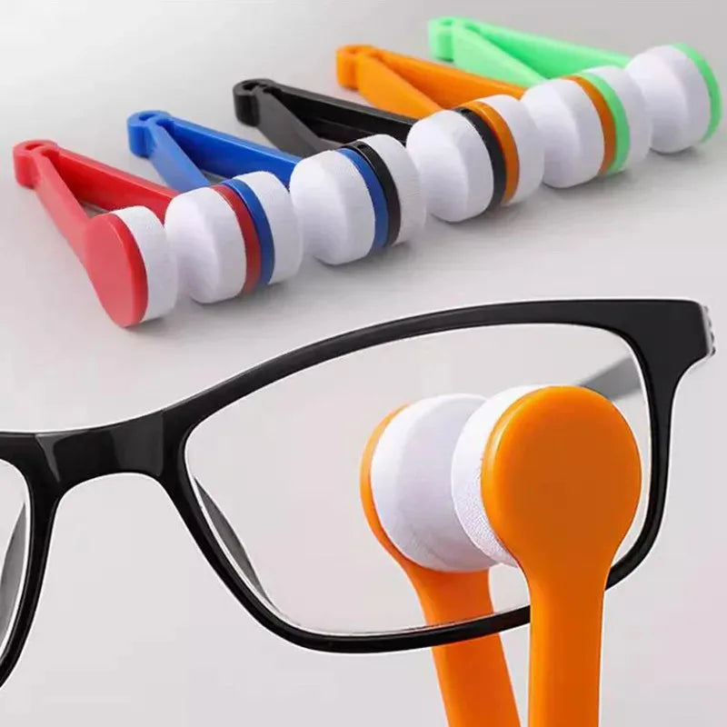 1-10pcs Glasses Cleaning Wiper Portable Multi Functional Mini Glasses Cleaning Brush Sunglasses Glasses Microfiber Wiping Tool Oasis Select