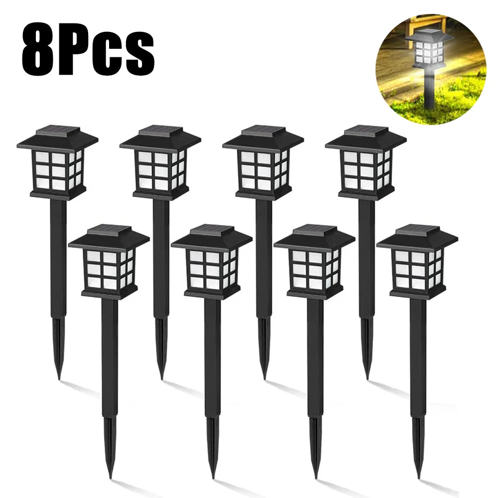 Solar LED Pathway Lights Outdoor IP65 Waterproof Garden Stake