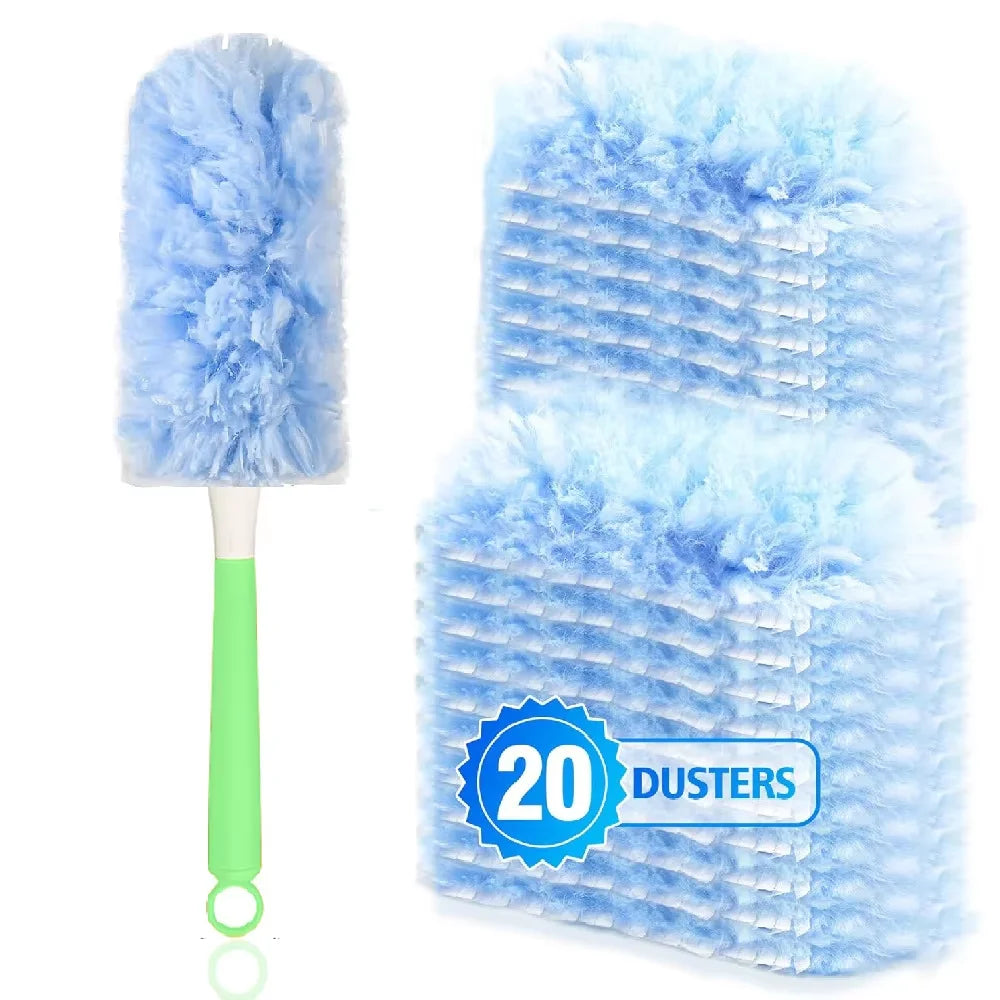 Swiffer Duster Refills 10-Pack, Compatible with Swiffer 360 Duster Handle, Unscented Feather Dusting Refills for Multisurface Cl Oasis Select 20pcsHandle