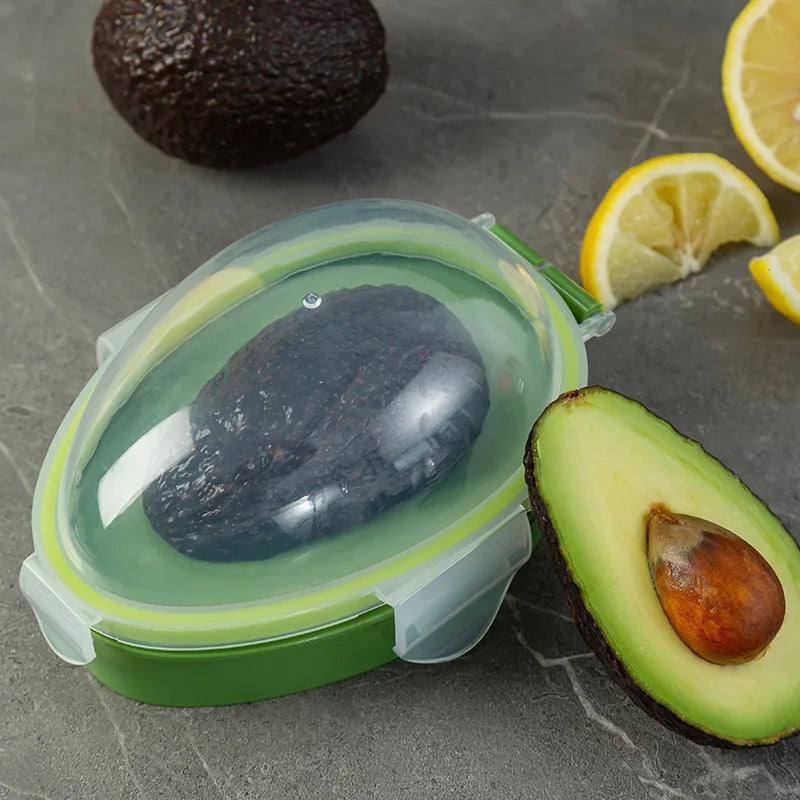 Reusable Avocado Keeper Storage Container - Plastic Flip Top Fresh Pod for Avocado Kitchen Storage Box Kitchen Accessories Oasis Select