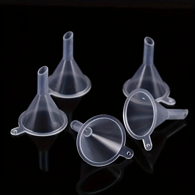 5/10pcs Transparent Plastic Funnel - Mini Liquid Filling Tool for Perfume Essential Oil Crafts Funnel Oasis Select 5PCS