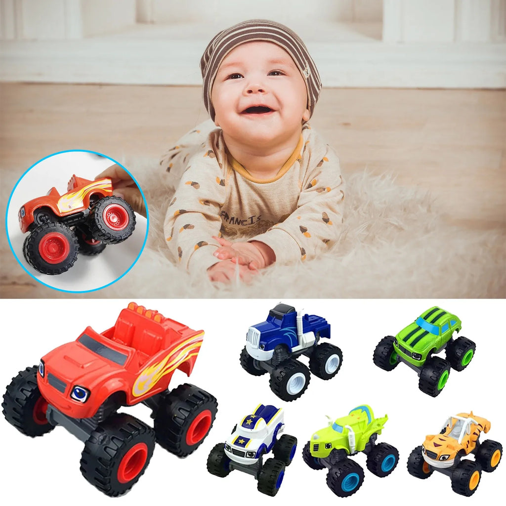 Classic Blaze Cars Model Inertia Diecast Vehicles Racing Figure Blaze Toys for Children Monsters Truck Machines Car Toy Kids Oasis Select