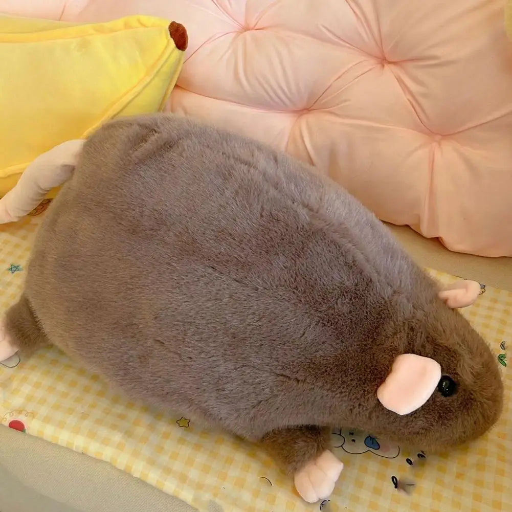 Cute Plush Toy Cartoon Mouse Doll Soft Oversized Flower Branch Rat Animal Sofa Throw Pillow Cushion Birthday Gift Decor Oasis Select C