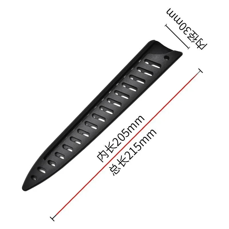 Kitchen Knife Sheath Black Plastic Knife Covers Knife Blade Protector Cover Edge Guards Case Kitchen Accessories 3.5-8 Inches Oasis Select 8QR