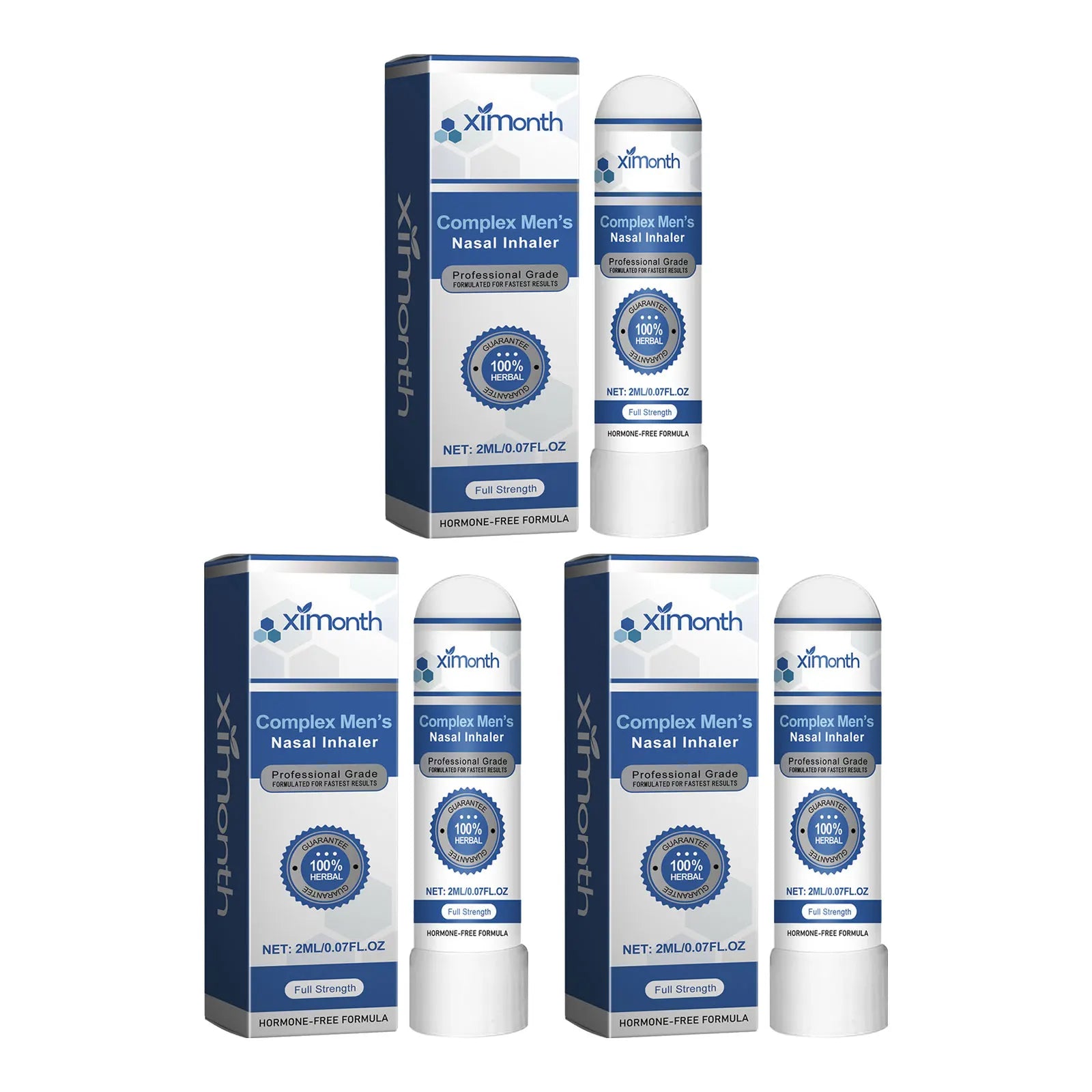 Ximonth Men's Energy Nasal Inhaler – Anti-Fatigue Vitality Boost Men's Nasal Inhaler Oasis Select 6ml boxed