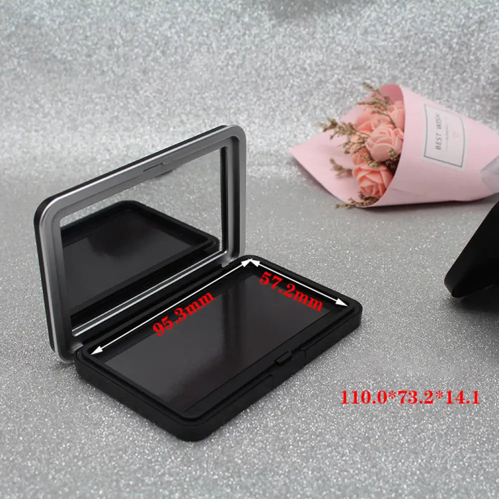 1pcs Empty Eyeshadow Palette Eye Makeup Storage Container With Mirror For Women Girls Diy Eye Shadow Tray Refillable Storage Box Oasis Select Matte Blac Empty Box CHINA