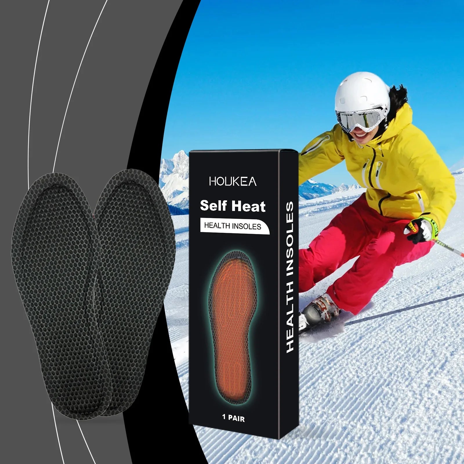 Self Heating Insoles – Foot Warmers for Skiing & Winter Outdoor Heating Insoles Oasis Select