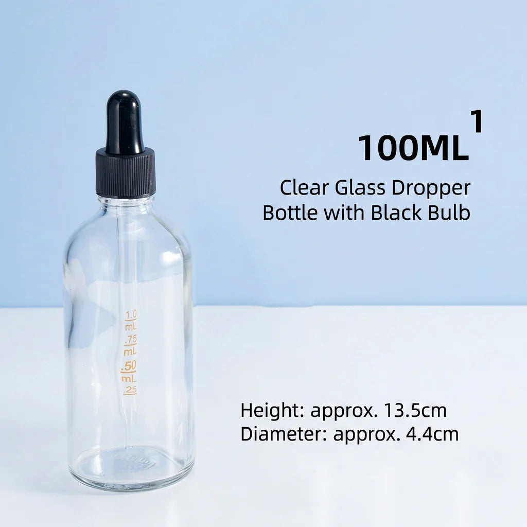 Glass Dropper Bottles – Refillable Serum & Essential Oil Vials
