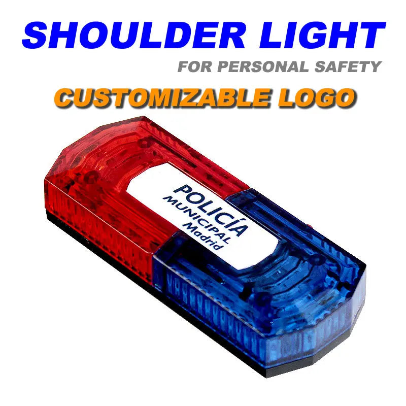 LED Red Blue Shoulder Clip Warning Light – IP65 | SHINEKNOT