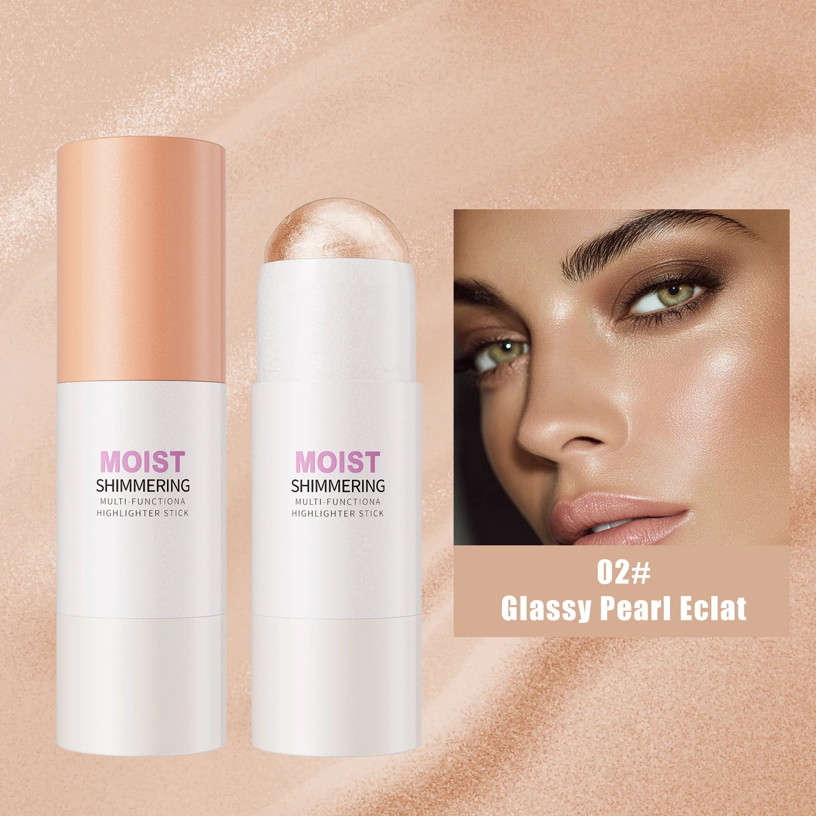 Hello Kiss 5-Color 3D Highlighter Contour Bronzer Shimmer Stick