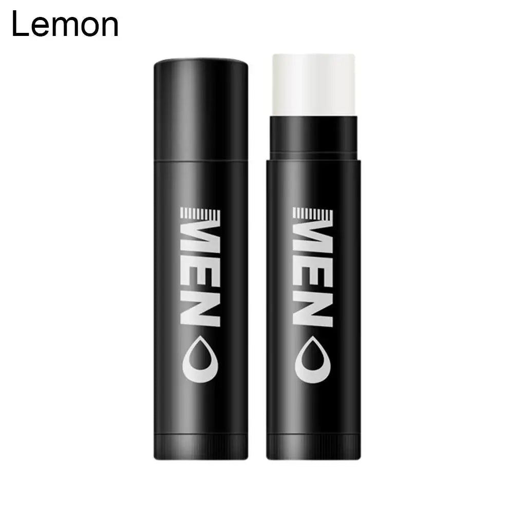 Hydrating Men's Lip Balm with Natural Finish, 8 Scents Mens Moisturizing Lip Balm Repairing Dry Cracked Lips Daily Lips Care Oasis Select lemon
