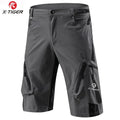 X-TIGER Mountain Bike Shorts Multi-Pockects Breathable Loose MTB Racing Motocross Cycling Pants Outdoor Waterproof Sports Pants Oasis Select Grey M