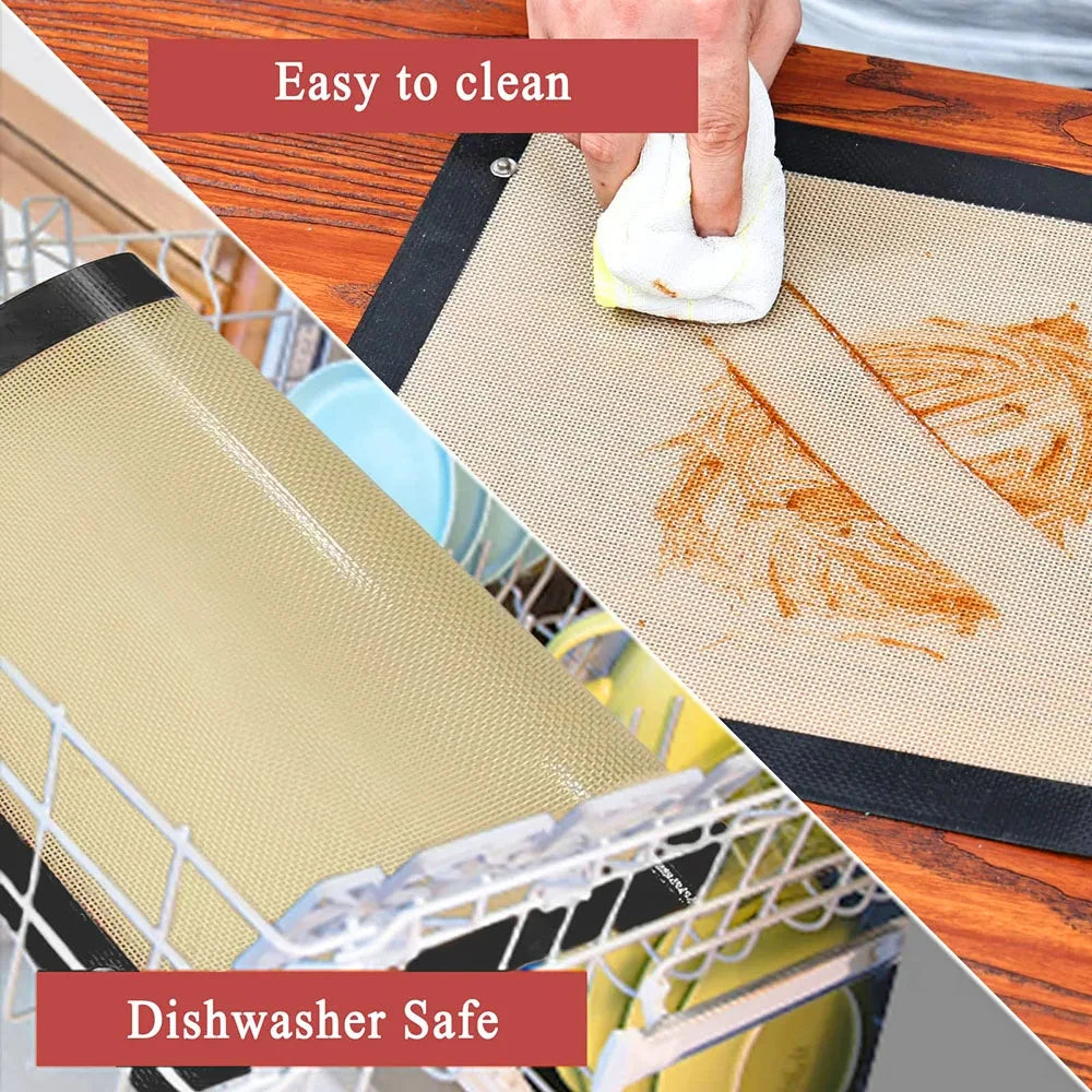 Baking Mat Silicone Leakproof Cookie Tray Non-stick Baking Basket Heat Resistant Oven Liner Home Kitchen Tools Baking Mat Oasis Select