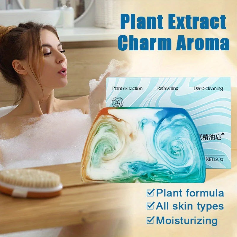 Colorful Scented Handmade Soap, Containing Jasmine and Cedar Extracts, Bathing Makeup Remover Facial Soap, Bathing Body Oasis Select