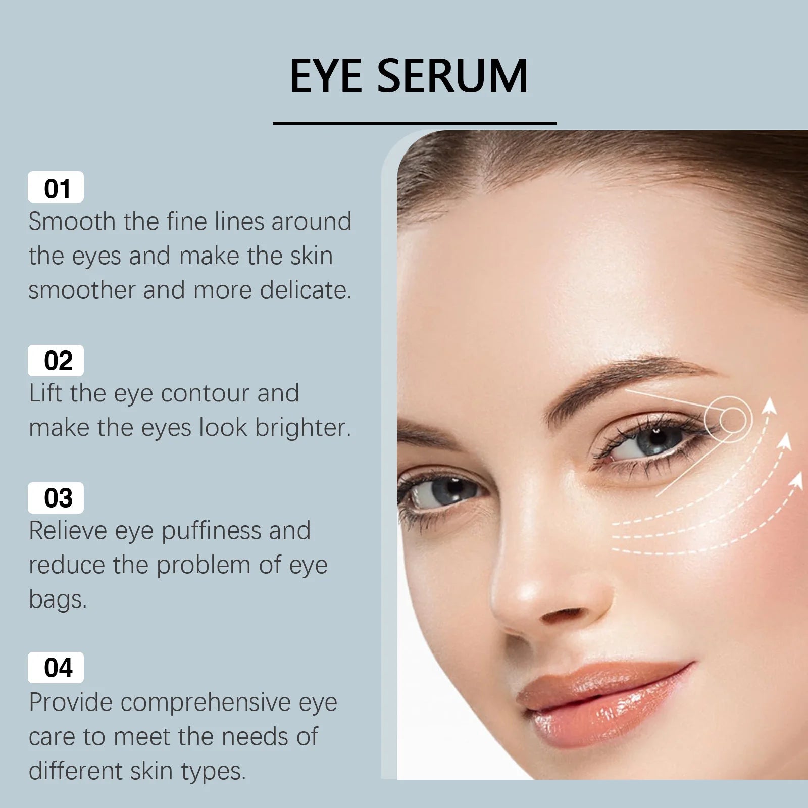 Massage Eye Serum For Both Men And Women To Remove Bags And Improve Puffiness Under Dark Circles Eye Cream Oasis Select
