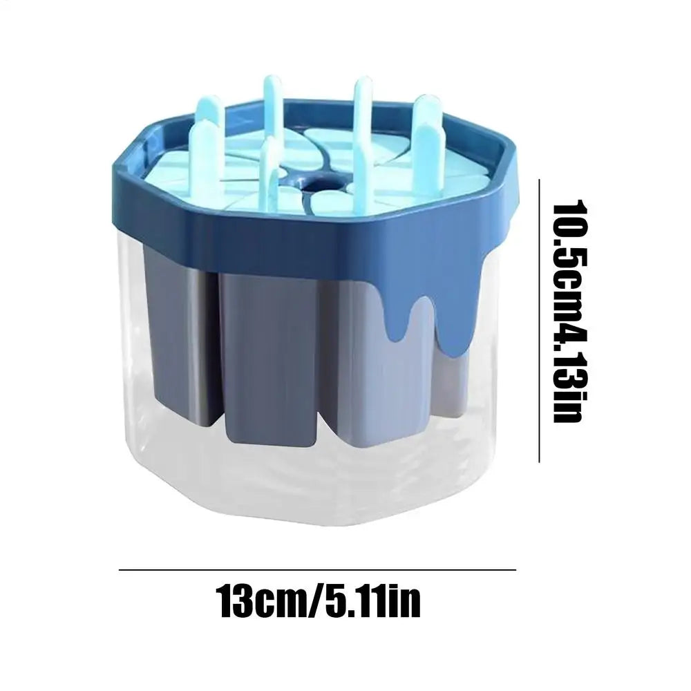8-Cavity Silicone Popsicle Mold with Lid & Drip Tray