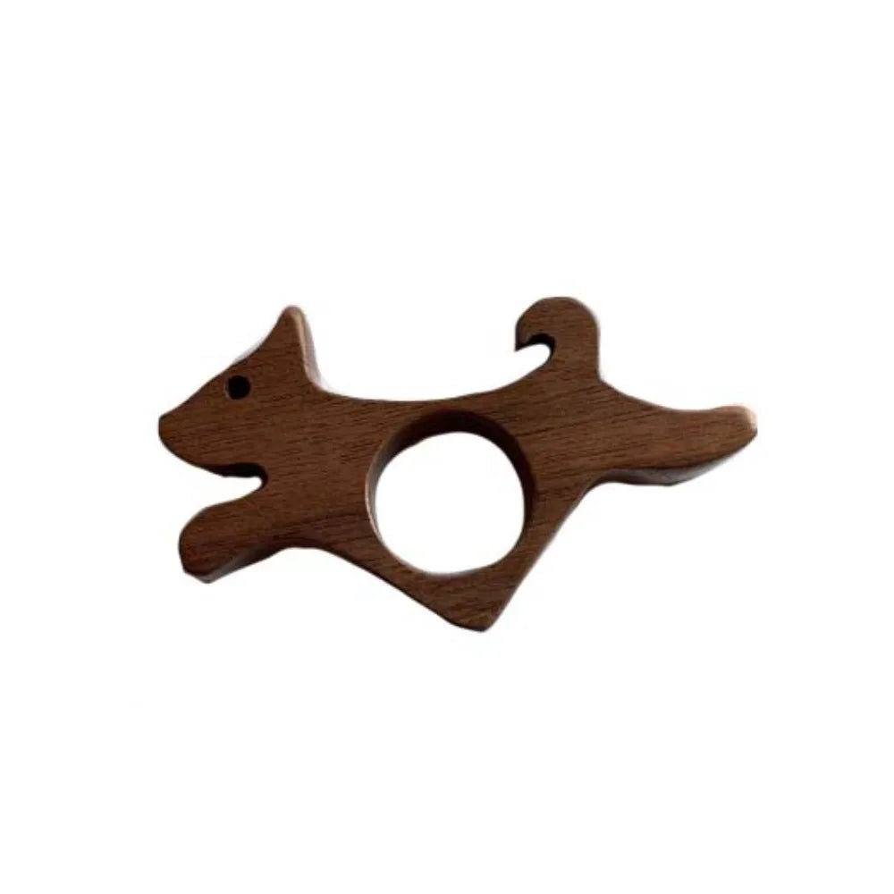 Wooden Material Wooden Thumb Bookmark Anti-Slip Design Cat Shape Reading Thumb Tools Handmade Dog Shape Pages Guide Marker Oasis Select Dog