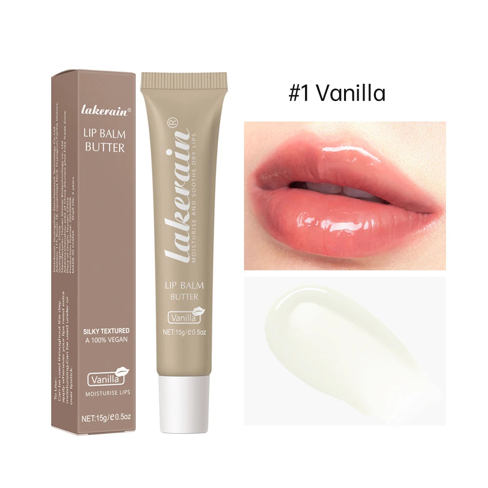Summer Lip Balm Butter Moisturizing Mirror Lip Gloss Lip Vanilla Pink Sugar Coffee Cake Smell Lipstick Transparent Oil Makeup Oasis Select 1 Vanilla