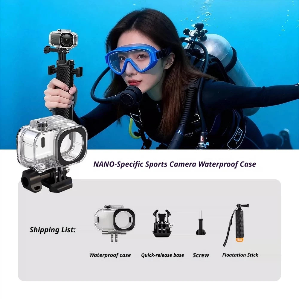 60M Waterproof Dive Housing Case for DJI Osmo Nano