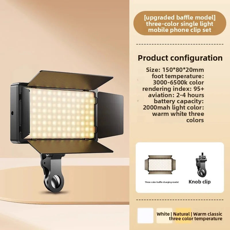 SHINEKNOT Portable LED Fill Light for Photography & Streaming