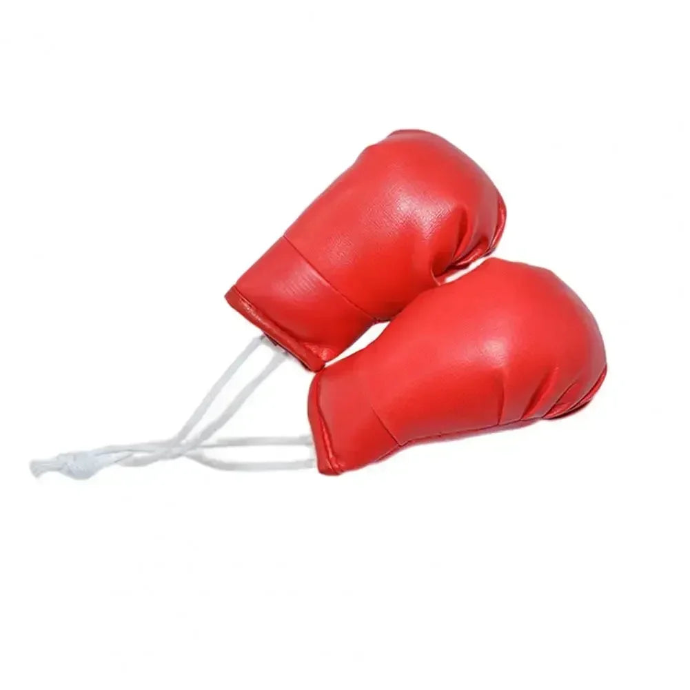 Miniature Boxing Gloves Punching Bag Backpack Hanging Pendant Collectible Souvenir for Party Decorations Oasis Select Red-1pc