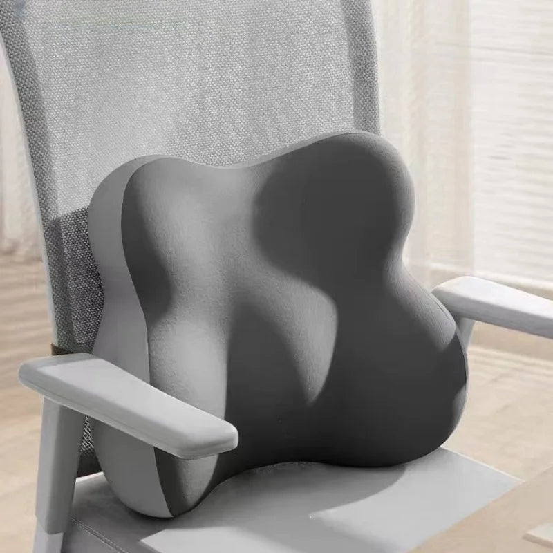 Ergonomic Memory Sponge Lumbar Pillow Orthopedic Chiropractic Back Support Pad for Office Chair Posture Correction Lumbar Pillow Oasis Select