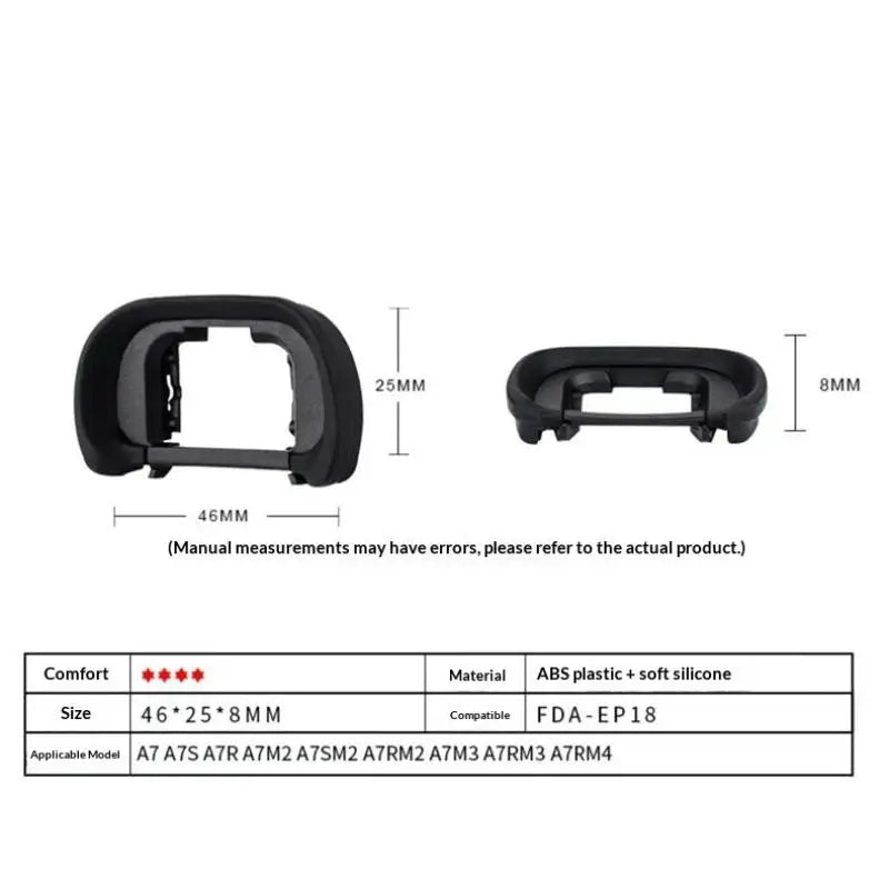 EP18 Soft Rubber Eye Mask Viewfinder Eyecup Eyepiece Eyecup For A7M3 A7Rm4 A9M2 A7S2 A99II Replace EP18 Oasis Select