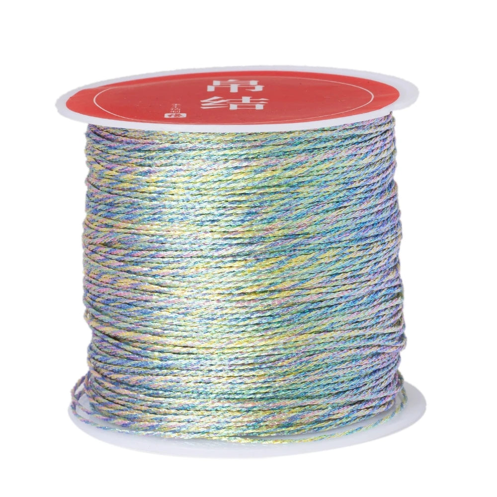 50m/0.4mm Nylon Cord Rope Beading DIY Handmade Necklaces Bracelets Jewelry Making Supplies Sewing Thread Cord Material Crafts Oasis Select 56 0.4mmX50m