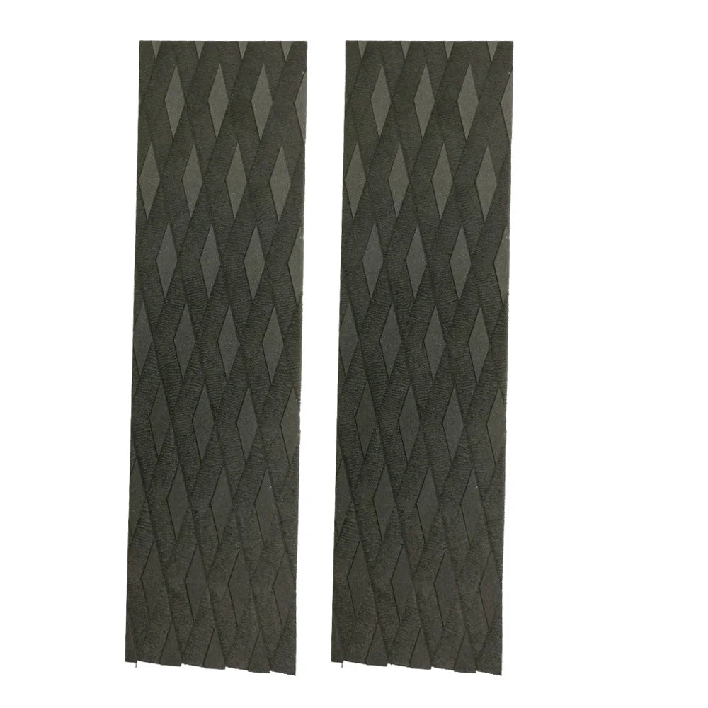 2Pcs 4Pcs Surfing Surfboard Skimboard Traction Pad Tail Pad Bar SUP Surf Paddle Shortboard Grip Pads Oasis Select Black 2PC