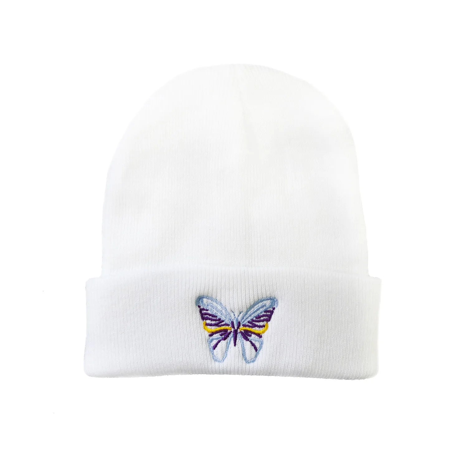 Alphabet Skull Wings Embroidered Hat Cold Hat Guapi Hat Love Embroidered Pure Acrylic Hat Trendy Brand Oasis Select 16 One size fits all