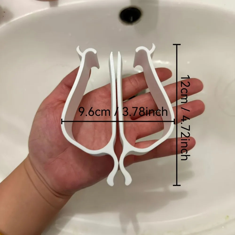 2pcs toilet seat stabilizer. Try this toilet stabilizer quickly, it can easily align the toilet without running. Oasis Select