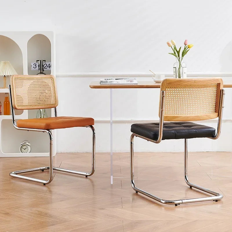 Multi-functional Nordic woven rattan chair, household dining table, chair, dining chair, study, living room, back chair Durable Oasis Select