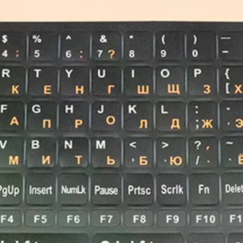 1Pc Full Size Russian Keyboard Stickers Letter Alphabet Layout Sticker Key Stickers For Laptop Desktop PC Keyboard Cover Oasis Select