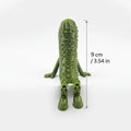 Articulated Pickle Figurine 3D Printed Movable Pickle Desk Accompanying Fruit Little People Ornament Fun Quirky Home Decor Gifts Oasis Select pickles