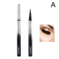 DIY Rotate Eyeliner Stamp Integrated Black Brown Dual-Tip Eyeliner Wing Stencil Waterproof Smudge-Proof Long Lasting Liquid Pen Oasis Select A