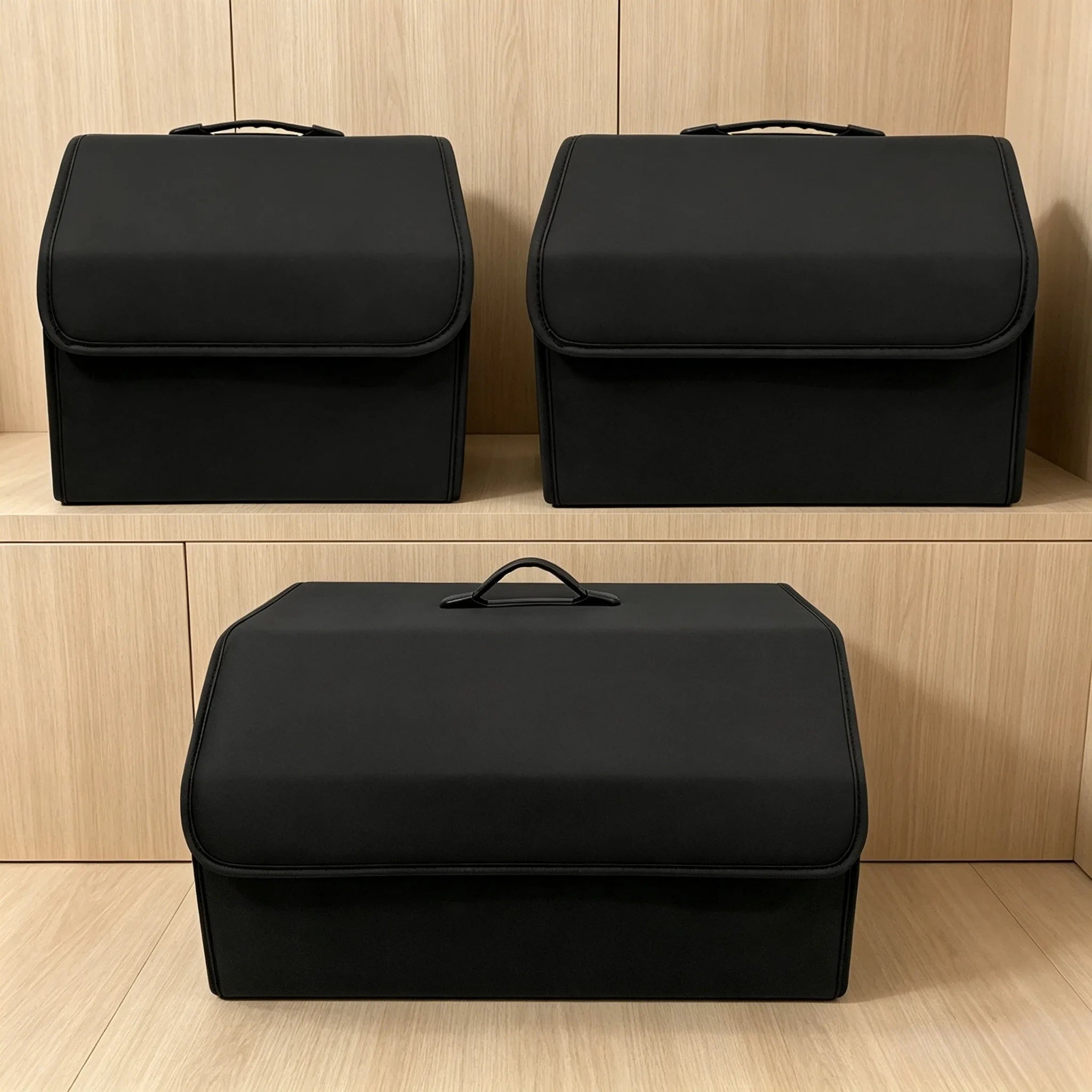 Storage Box PU Leather Multipurpose Collapsible Car Trunk Storage Organizer Car Trunk Organizer Stowing Tidying Auto Accessories Oasis Select