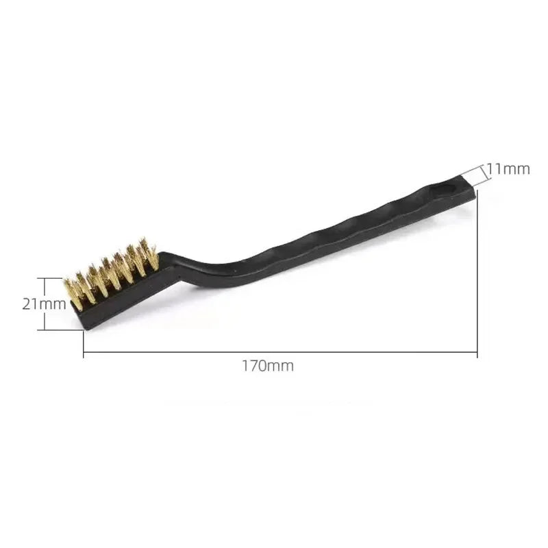 6 Or12 Pcs Industrial Toothbrush Mini Copper Steel Wire Brush Stainless Steel Wire Brush Dirt Hard Cleaning Toothbrush Oasis Select