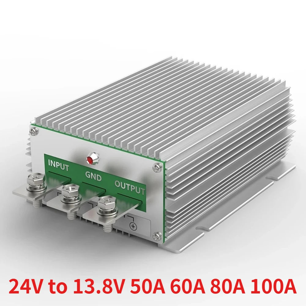 24V to 13.8V 50A 60A 80A 100A voltage reduction module car radio adapter 24V to 12V audio amplifier power converter Oasis Select