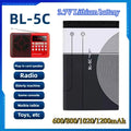 3.7V 1020mAh Lithium Battery BL-5C BL5C BL 5C Rechargeable Batteries for Nokia 2112 2118 2255 2270 2280 2300 2600 2610 3125 3230 Oasis Select 2pcs 1020mah