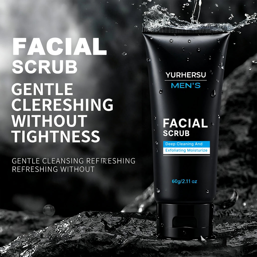 YURHERSU Men's Oil Control Exfoliating Face Scrub 60g Men's Face Scrub Oasis Select