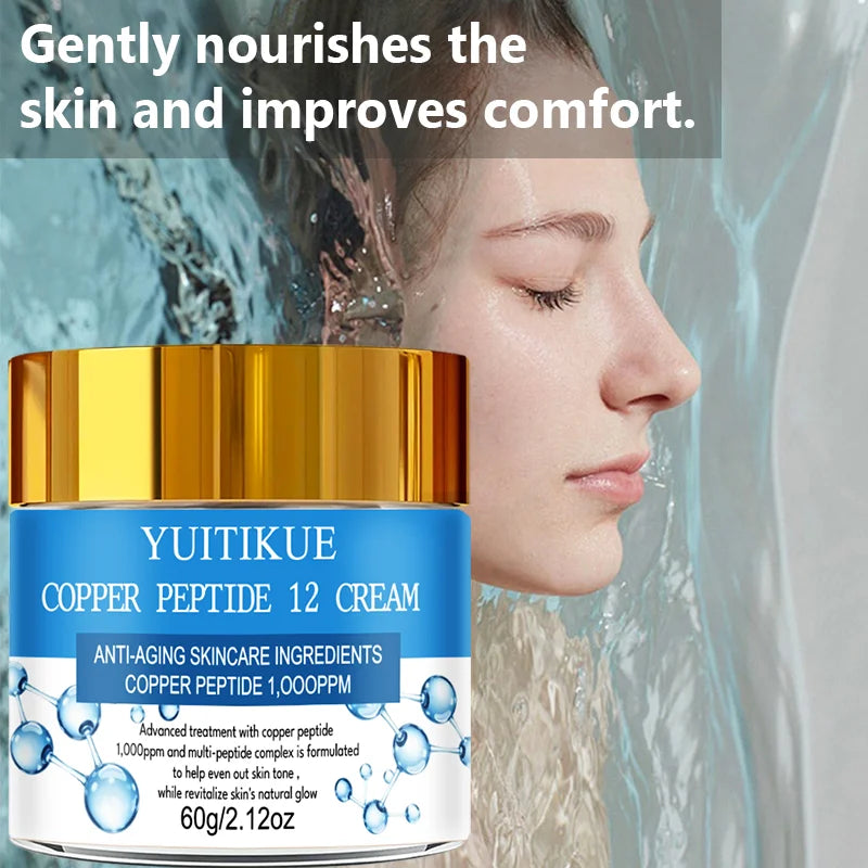 YUITIKUE Copper Peptide Anti-Aging Cream, Silky Smooth & Non-Sticky Formula, Absorbs Easily for All-Day Hydration Oasis Select